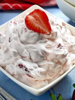 Quick and Easy Strawberry Pineapple Fluff Salad recipe is perfect for holidays or any other special occasion. I love this fresh and creamy all seasons salad. Such a delicious recipe, definitely you need to try