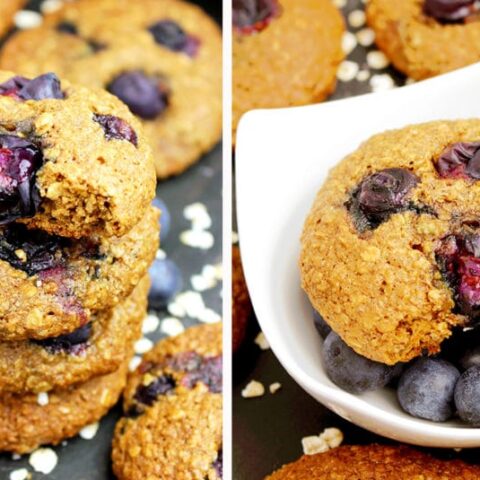If you are looking for healthy, delicious, easy – to make cookies and you like blueberries – Healthy Blueberry Oatmeal Cookies are just right. Since they are very nutritious, they are perfect to start your day with. Oat, whole wheat flour, coconut oil, coconut sugar and blueberries make them irresistible