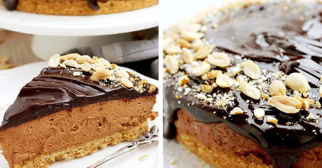 Chocolate Peanut Butter Cheesecake with Pretzel Crust Sweet Spicy Kitchen