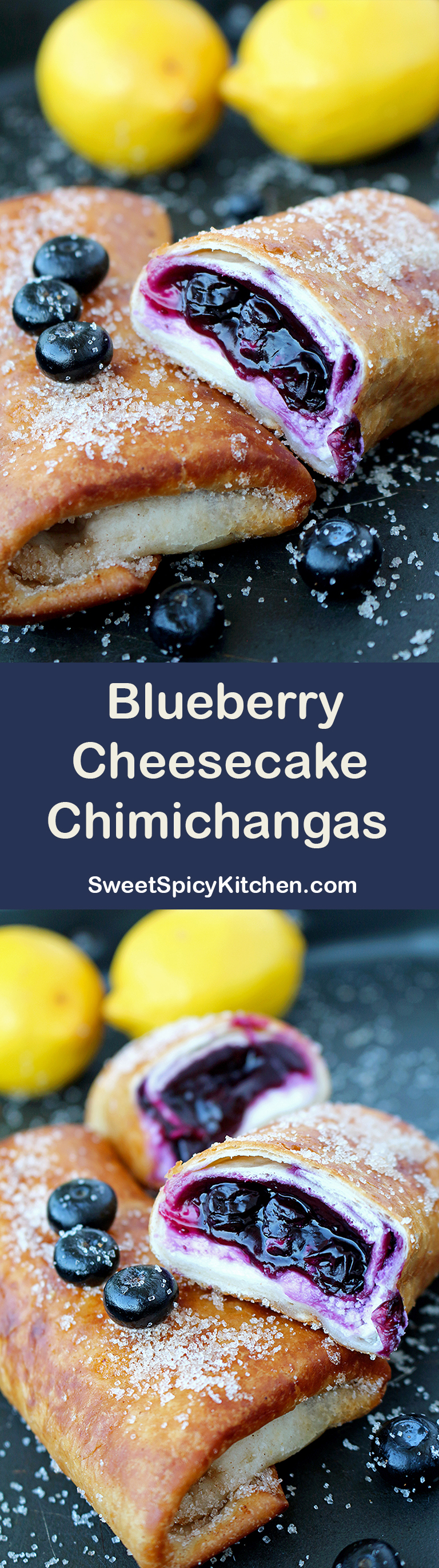 Blueberry Cheesecake Chimichangas