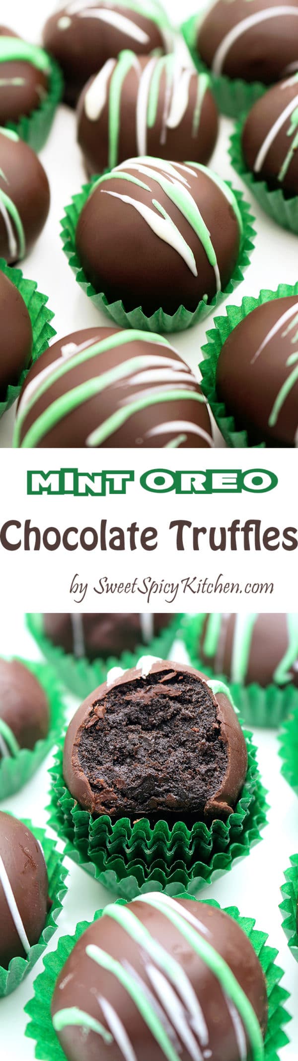 Mint Oreo Chocolate Truffles are simple, quick and so delicious, just perfect for St Patrick´s Day.
