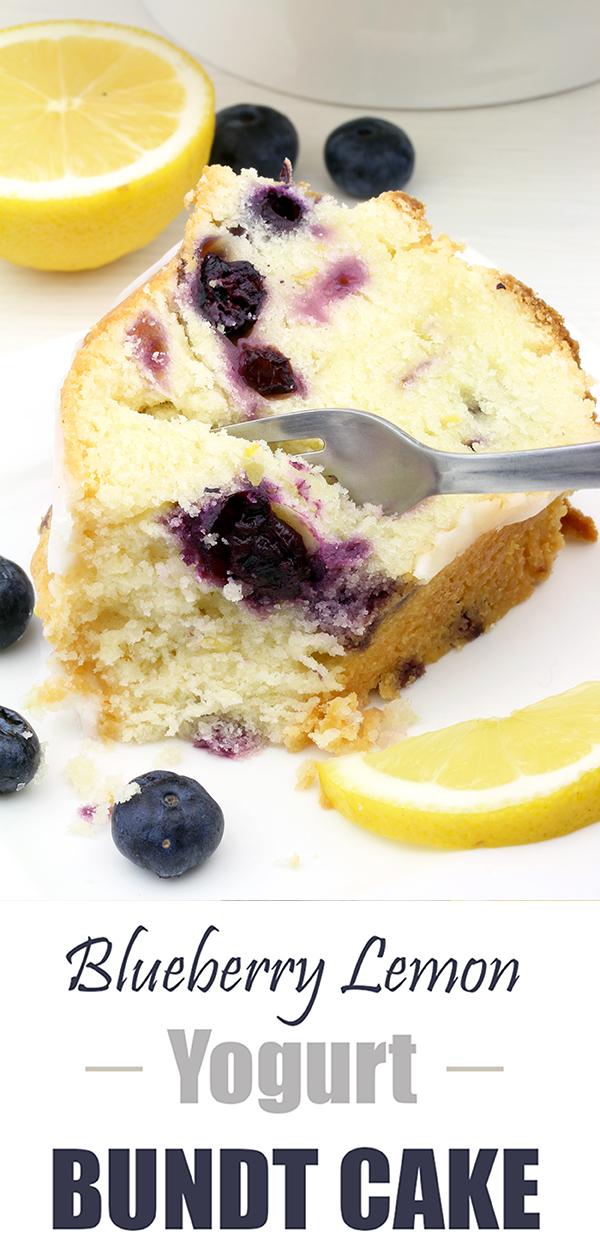 Blueberry Lemon Yogurt Bundt Cake