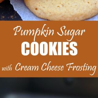 Pumpkin Sugar Cookies with Cream Cheese Frosting – these crunchy sugar cookies with pumpkin and cream cheese frosting are perfect for fall and upcoming holidays, like Thanksgiving.