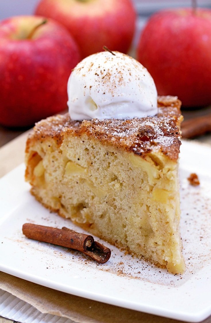 Easy Cinnamon Sugar Apple Cake - Sweet Spicy Kitchen