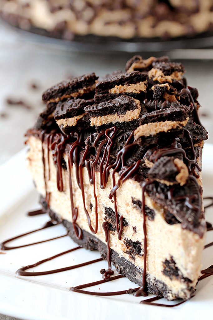 No Bake Peanut Butter Oreo Cheesecake Sweet Spicy Kitchen