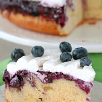 Easy Homemade Blueberry Upside Down Cake