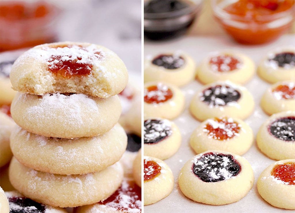 Jam Thumbprint Cookie Recipe quick &amp; easy, simple,old-fashioned cookies