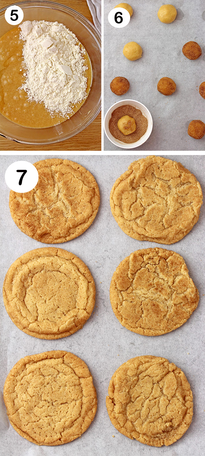 Shaping Snickerdoodle Cookie Dough